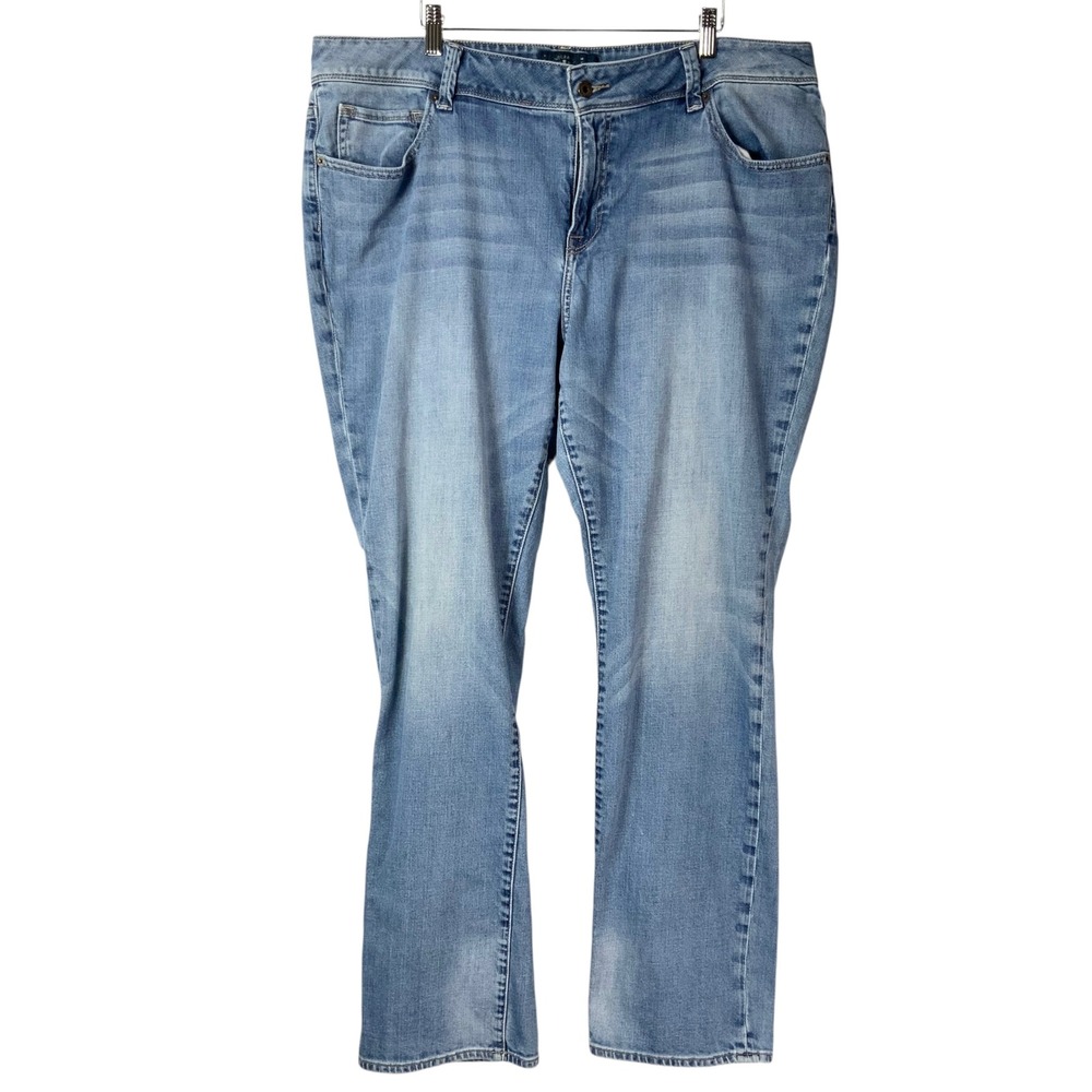 Lucky Brand Georgia Straight Light Wash Jeans 20W Zip Fly Mid Rise Straight Leg